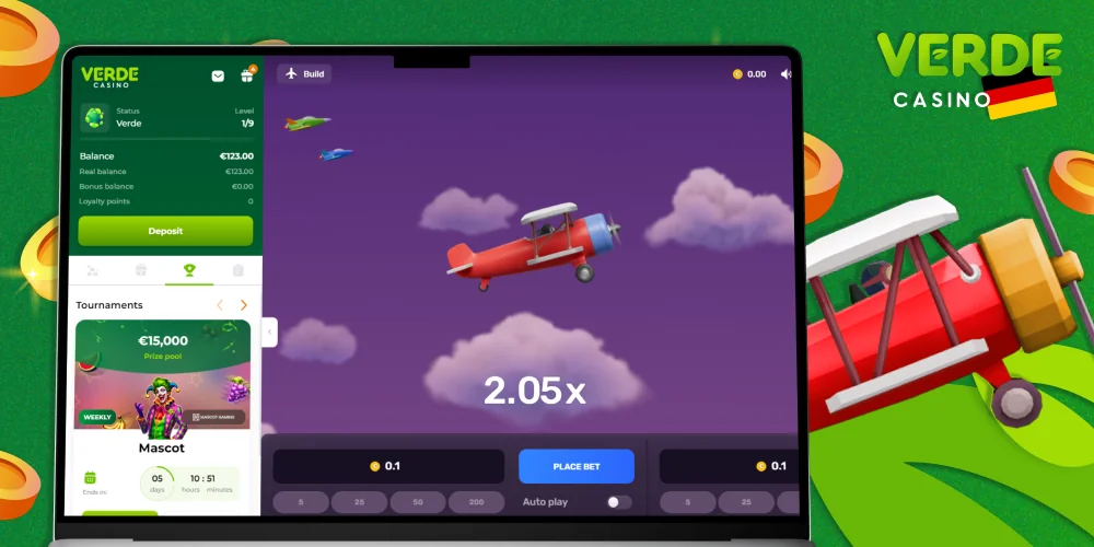 Spielen Sie Aviatrix im Verde Casino